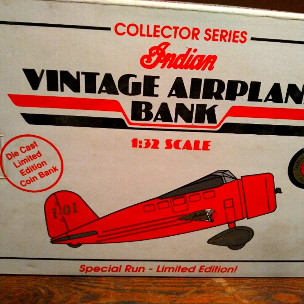 Indian head die cast aircraft